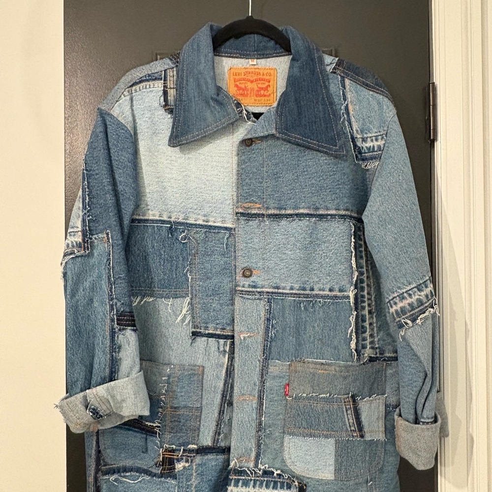 Levi's Men's Patchwork Denim Jacket Size M